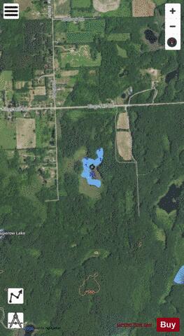 Fox Lake ,Lapeer depth contour Map - i-Boating App - Satellite
