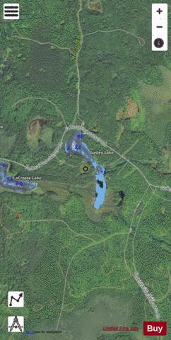 Gasley Lake ,Iron depth contour Map - i-Boating App - Satellite