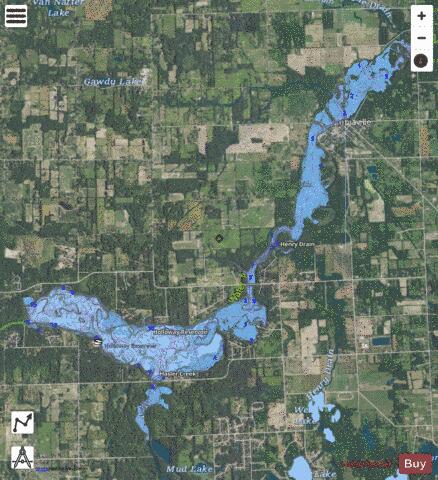 Holloway Lake depth contour Map - i-Boating App - Satellite