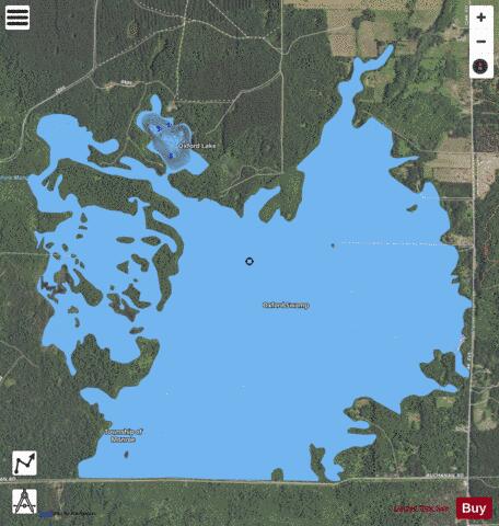 Oxford Lake depth contour Map - i-Boating App - Satellite