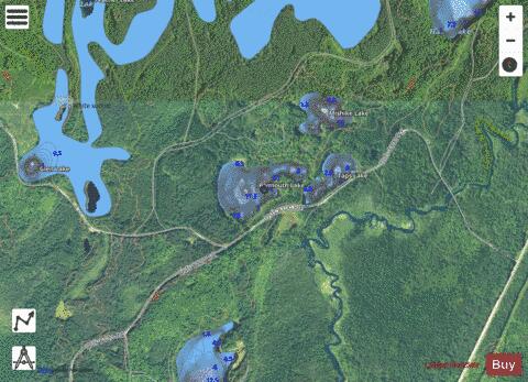 Plymouth Lake depth contour Map - i-Boating App - Satellite