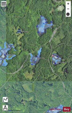 Range Lake depth contour Map - i-Boating App - Satellite