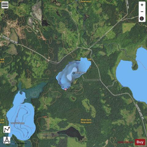 Sockeye Lake depth contour Map - i-Boating App - Satellite