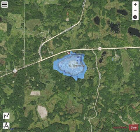 Sivertson Lake depth contour Map - i-Boating App - Satellite
