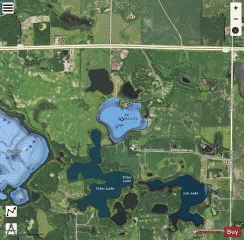 York Lake depth contour Map - i-Boating App - Satellite