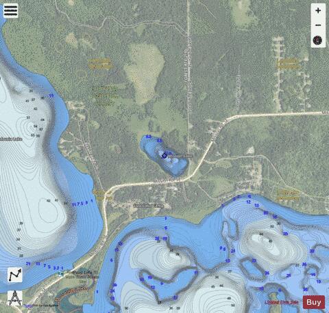 Mission Lake depth contour Map - i-Boating App - Satellite