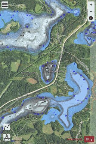 Gallager Lake depth contour Map - i-Boating App - Satellite