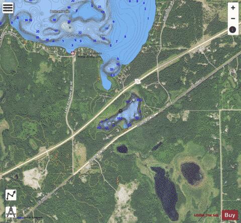 Little Gnat Lake depth contour Map - i-Boating App - Satellite