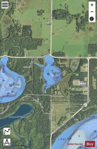 Smiley Lake depth contour Map - i-Boating App - Satellite