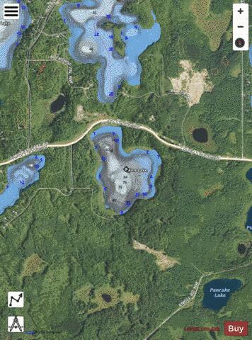 Kerr Lake depth contour Map - i-Boating App - Satellite