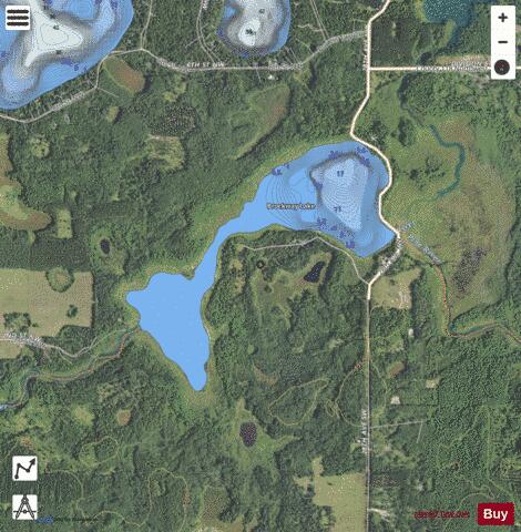Brockway Lake depth contour Map - i-Boating App - Satellite