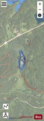 Anway Lake depth contour Map - i-Boating App - Satellite