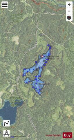 Gadbolt Lake depth contour Map - i-Boating App - Satellite