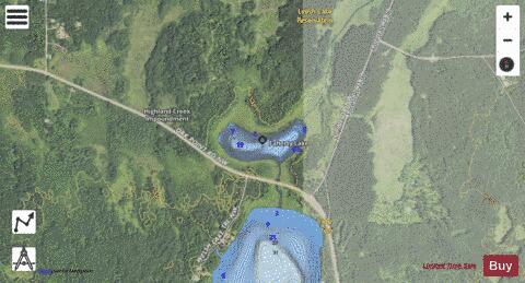 Faherty Lake depth contour Map - i-Boating App - Satellite