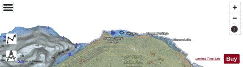 Fan Lake depth contour Map - i-Boating App - Satellite
