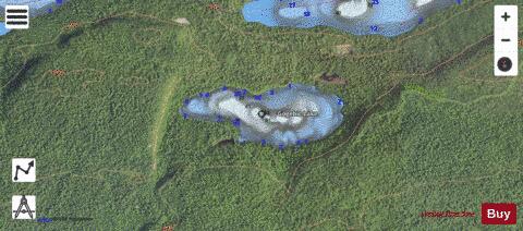 Gogebic Lake depth contour Map - i-Boating App - Satellite