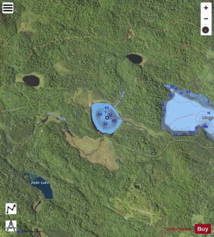 Circle Lake depth contour Map - i-Boating App - Satellite
