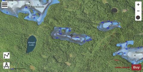 Rum Lake depth contour Map - i-Boating App - Satellite