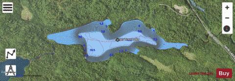 Bower Trout Lake depth contour Map - i-Boating App - Satellite