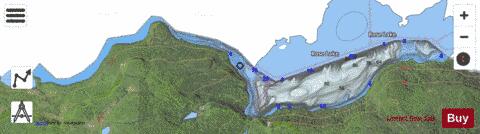 Rose Lake depth contour Map - i-Boating App - Satellite