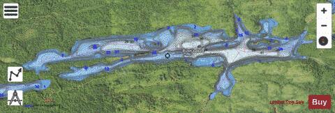 Rush Lake depth contour Map - i-Boating App - Satellite