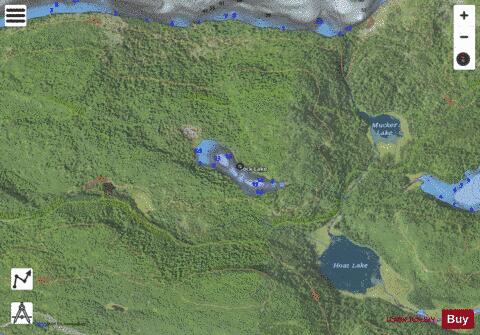 Sock Lake depth contour Map - i-Boating App - Satellite