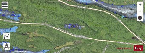Surber Lake depth contour Map - i-Boating App - Satellite