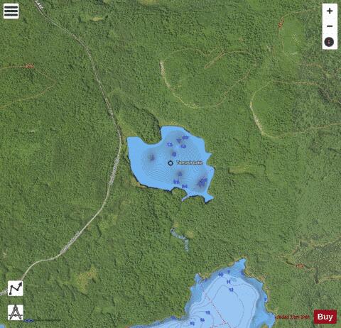 Tomash Lake depth contour Map - i-Boating App - Satellite