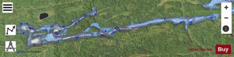 Banadad Lake depth contour Map - i-Boating App - Satellite