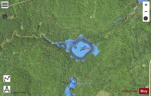 Wills Lake depth contour Map - i-Boating App - Satellite