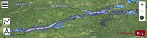 Tucker Lake depth contour Map - i-Boating App - Satellite