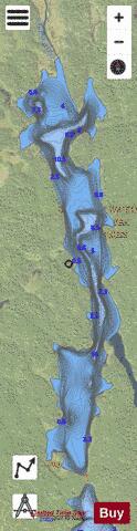 Kelso Lake depth contour Map - i-Boating App - Satellite