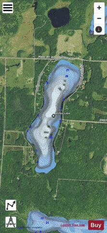 Miller Lake depth contour Map - i-Boating App - Satellite