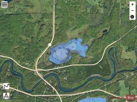 Indian Jack Lake depth contour Map - i-Boating App - Satellite