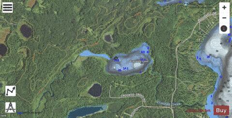 Pug Hole Lake depth contour Map - i-Boating App - Satellite