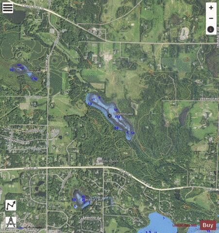 Wolsfeld Lake depth contour Map - i-Boating App - Satellite