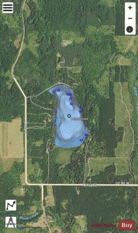Lake Minnie depth contour Map - i-Boating App - Satellite