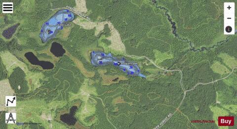 Harrigan Lake depth contour Map - i-Boating App - Satellite