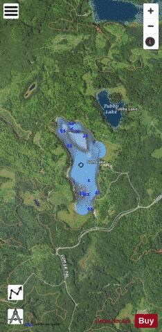 Lum Lake depth contour Map - i-Boating App - Satellite