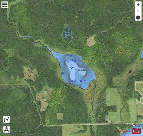 Lake Helen depth contour Map - i-Boating App - Satellite