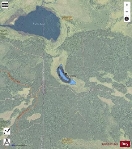 Towe Lake depth contour Map - i-Boating App - Satellite
