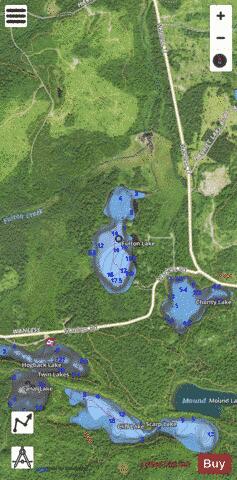 Fulton Lake depth contour Map - i-Boating App - Satellite