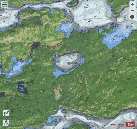 Sema Lake depth contour Map - i-Boating App - Satellite