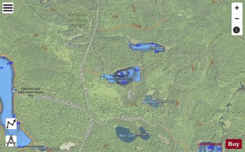 Trappers Lake depth contour Map - i-Boating App - Satellite