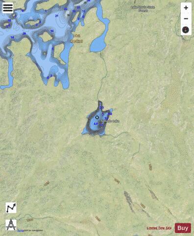 Tornado Lake depth contour Map - i-Boating App - Satellite
