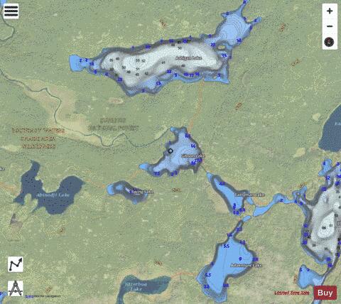 Gibson Lake depth contour Map - i-Boating App - Satellite