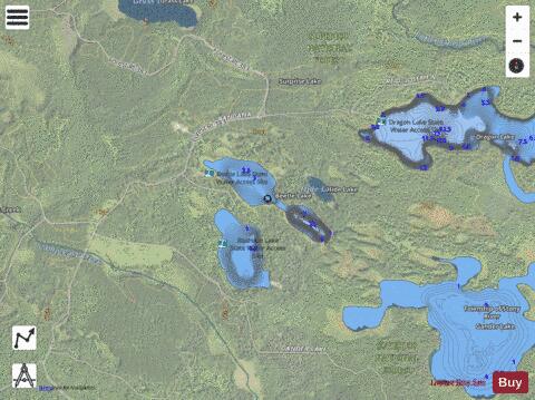 Beetle Lake depth contour Map - i-Boating App - Satellite