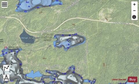 Section Twelve Lake depth contour Map - i-Boating App - Satellite
