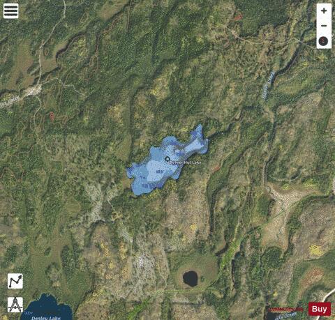 Beaver Hut Lake depth contour Map - i-Boating App - Satellite
