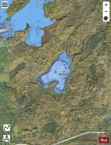 Stub Lake depth contour Map - i-Boating App - Satellite